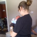 Lexy holding protesting Jackson